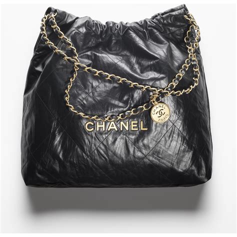 chanel shiny calfskin coco curved messenger flap black|Chanel 22 handbag, Shiny calfskin & gold.